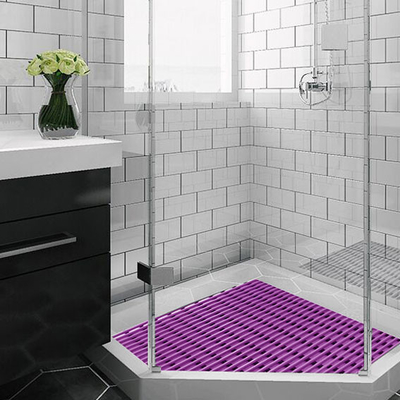 PVC Hollow Tubular Cushion Bathroom แผ่นรองพื้นกันลื่นสำหรับผู้สูงอายุ 1.2 ซม